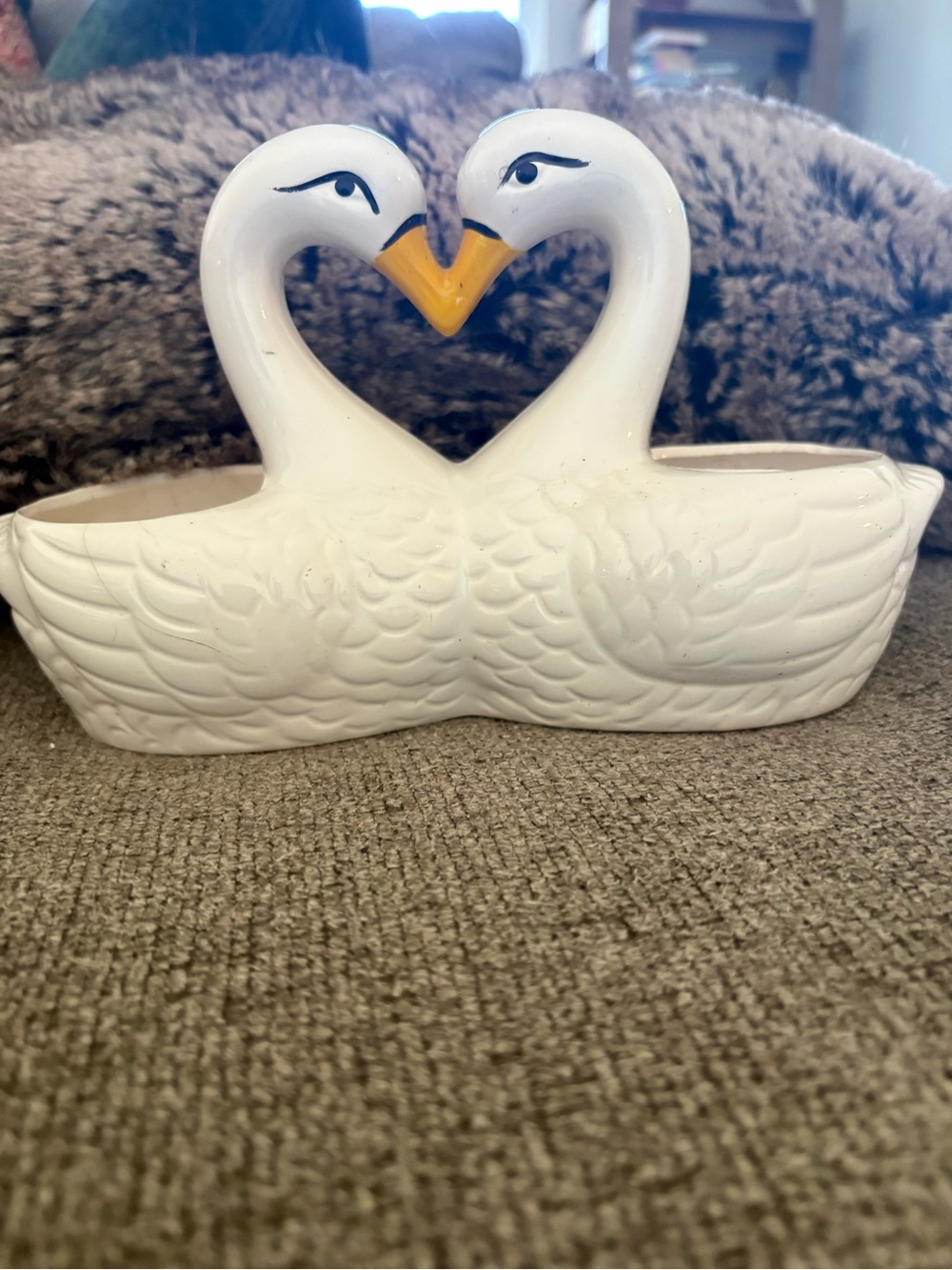 Vintage geese cottage core planter